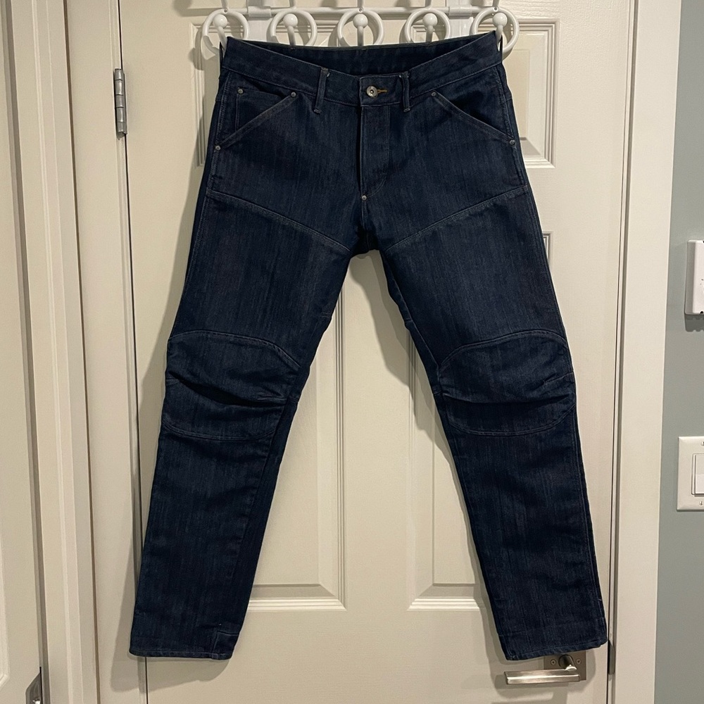 G-Star Raw Men's 5620 Bike 3D Low Tapered-Fit Jean In Hadron Denim Dark Aged